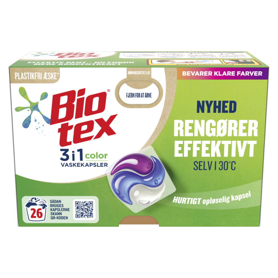 Biotex NYHED 3i1 Vaskekapsler Biotex