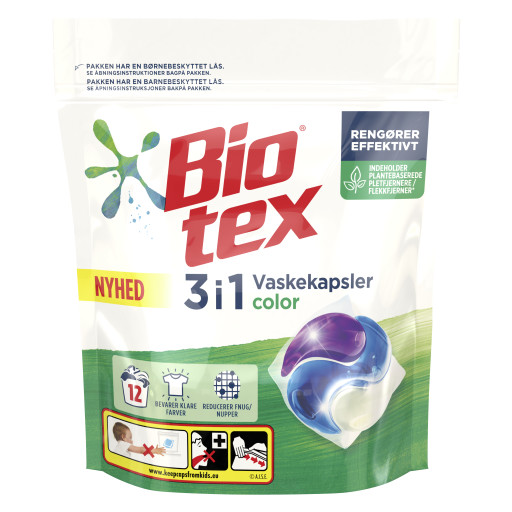 Bio-tex Dual Action Vaskekapsler Color packshot