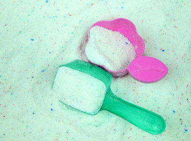 Vaskepulver scoops i vaskepulver